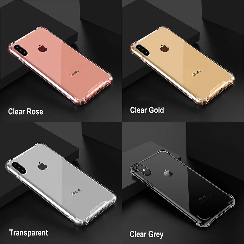 Прозрачный чехол для iPhone X XS XR Max 8 7 6 6S Plus | Мобильные телефоны и аксессуары