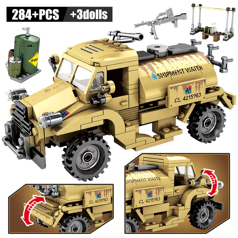 DIY City WW2 немецкий бронированный автомобиль строительные блоки для военных