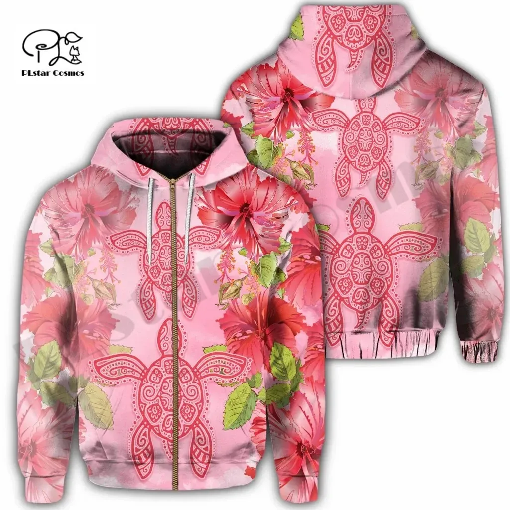 

PLstar Cosmos 3DPrint Newest Tribe Hibiscus Sea Turtle Art Funny Unique Harajuku Streetwear Unisex Hoodie/Sweatshirt/Zip Style-1