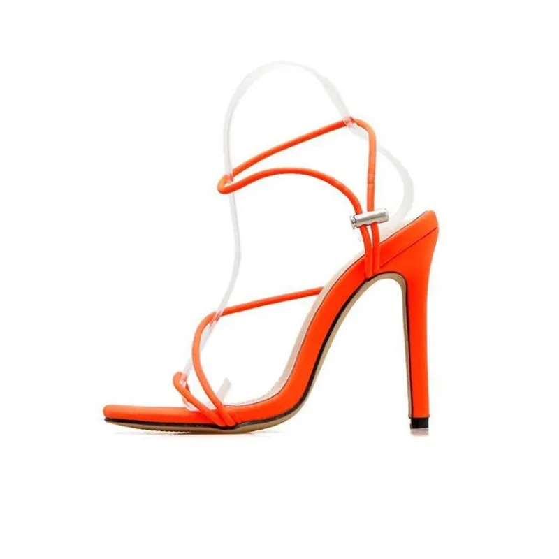 Летние босоножки на высоком каблуке 12 см пикантные женские вечерние туфли с