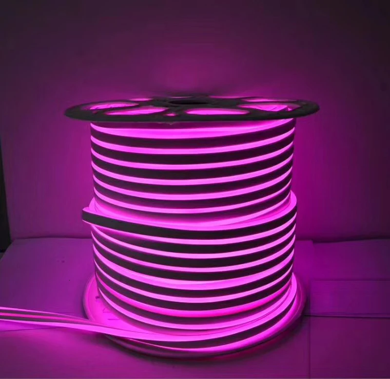 Fanlive 100 м Гибкий Мягкий светильник Rgb гибкая лента теплый белый водонепроницаемый светодиодный светильник неоновая лампа веревочный светильник s AC220V светодиодный светильник