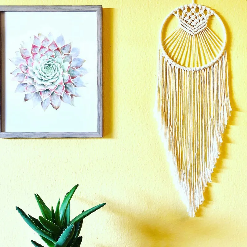 Макраме ручной работы гобелен Ловец снов гостиная спальня настенные подвесные