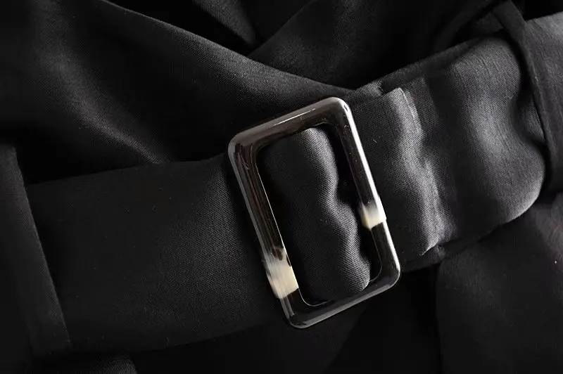 Star firefly solid color one buckle belt satin suit female silk satin texture casual suit elegant office business women