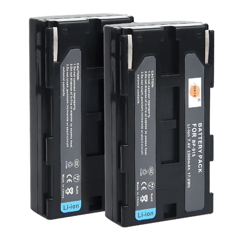 2 шт. 2300 мАч 7,4 V DSTE BP-915 911 914-M Батарея Зарядное устройство для Canon C2 DM-MV1 MV10 E1 E2 E30 ES-410V 4000 MV10 UCV10 UCV100 XM1