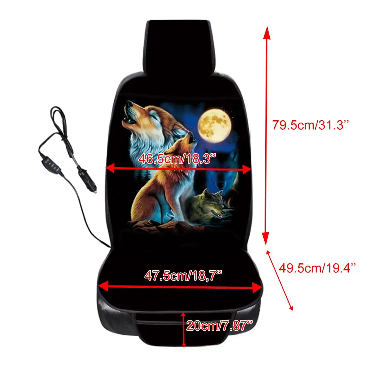 

NEW Heated Car Seat Cover The Cloak on the Car Seat Seat Heating Universal Automobile Cover Car Seat Protector Car Seat Heating