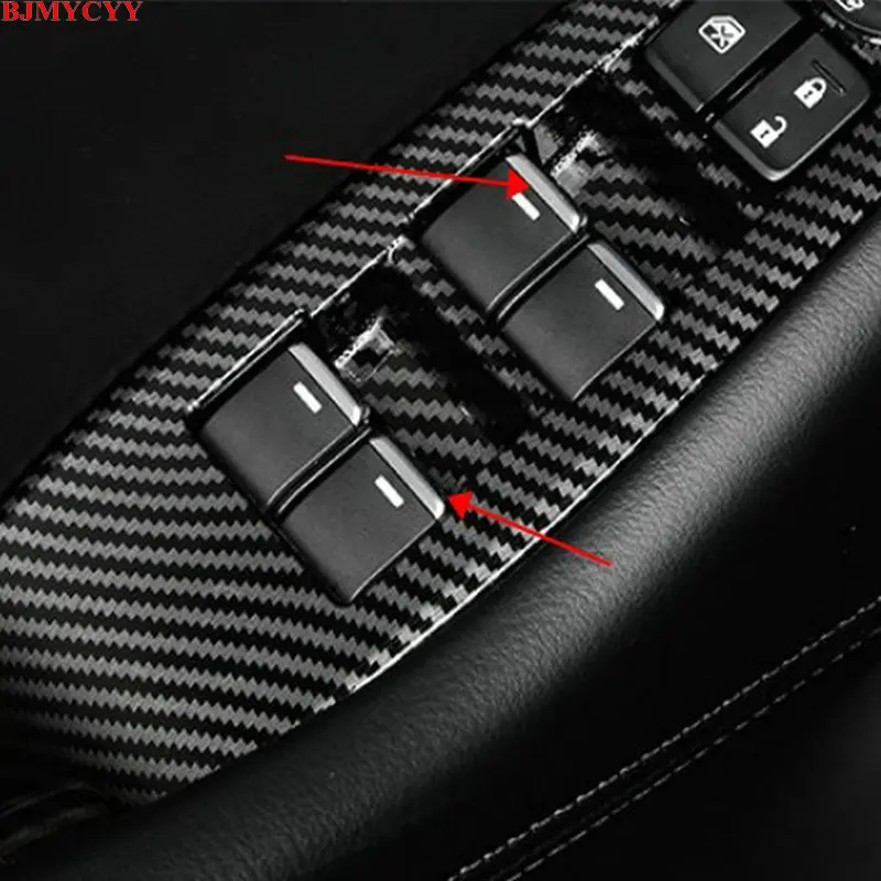 

BJMYCYY for mazda 6 Atenza mazda 3 Axela CX4 CX5 CX3 ABS 7PCS/SET Car window lift buttons decorate sequins car styling