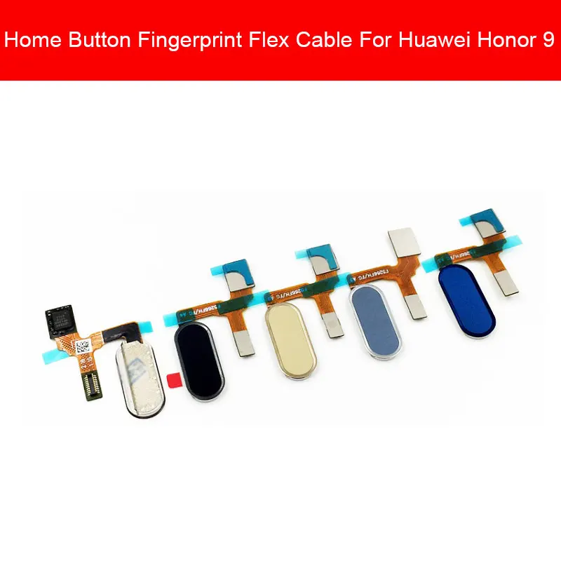 Главная Кнопка отпечатков пальцев шлейф для Huawei Honor 9 STF AL00 AL10 L09 Меню Возврат