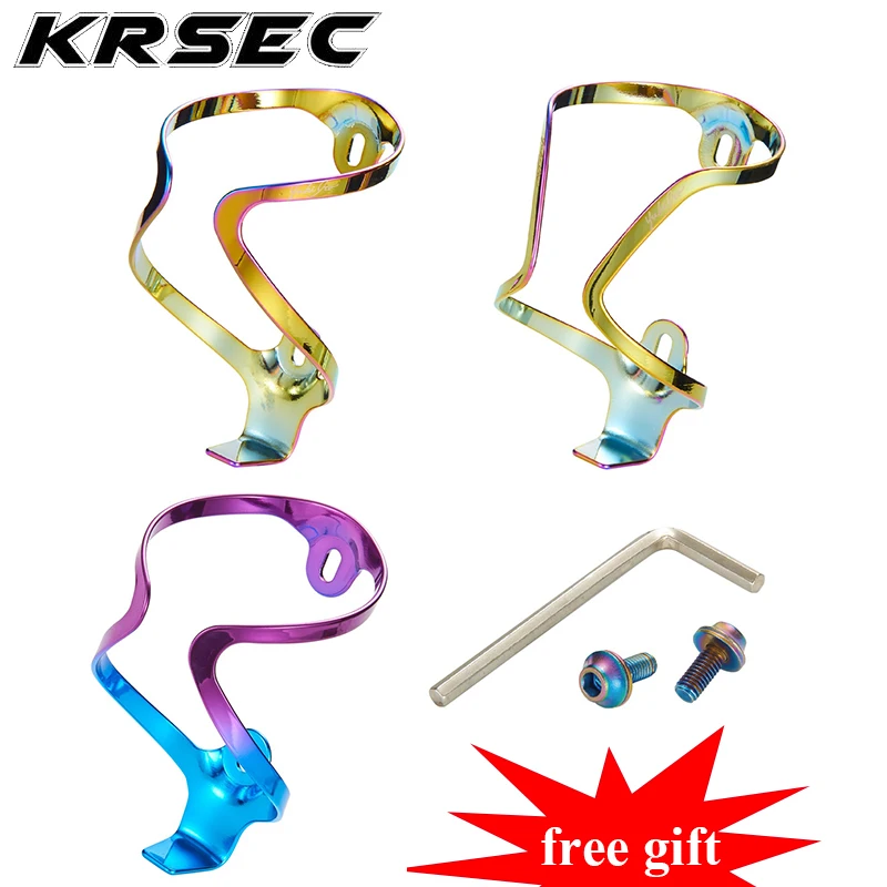 

2PCS colorful Mountain Bike Bottle Holder Aluminum Alloy Bottle Cage Lightweight Road Bike Water Bottle Holder Bike Drink Holder