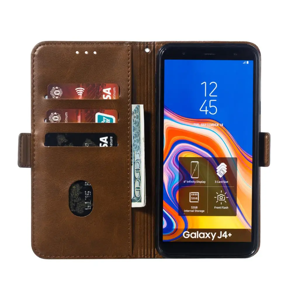 Кожаный чехол для телефона Galaxy J3 Prime Orbit Top J7 V Eon Aura Crown Star Flip Wallet Card Holder Cover|Бамперы| |