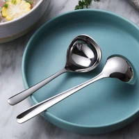 304 stainless steel soup spoon with long handle to deepen and thicken kitchen household porridge spoon big round spoon spoon