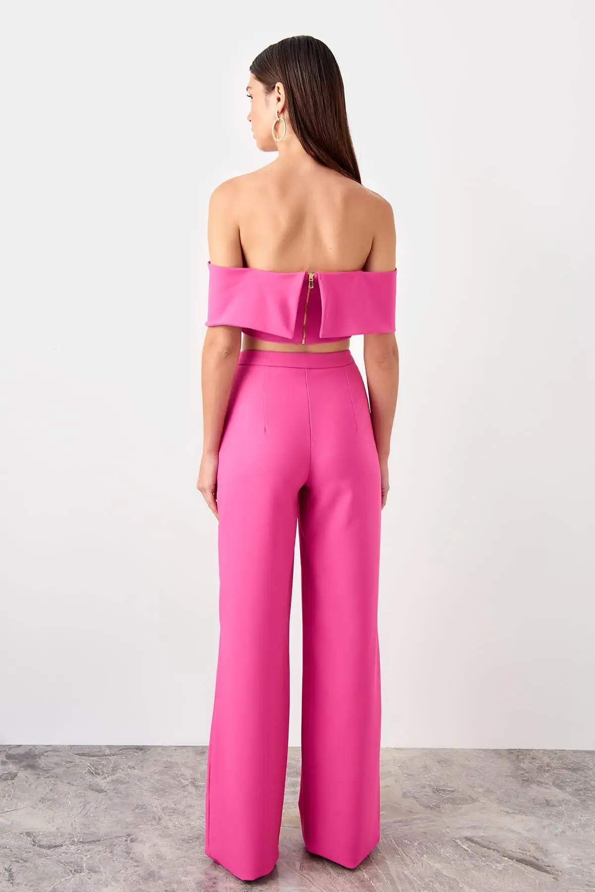 Trendyol фуксия Брюки сигареты TPRSS19PL0145 | Женская одежда