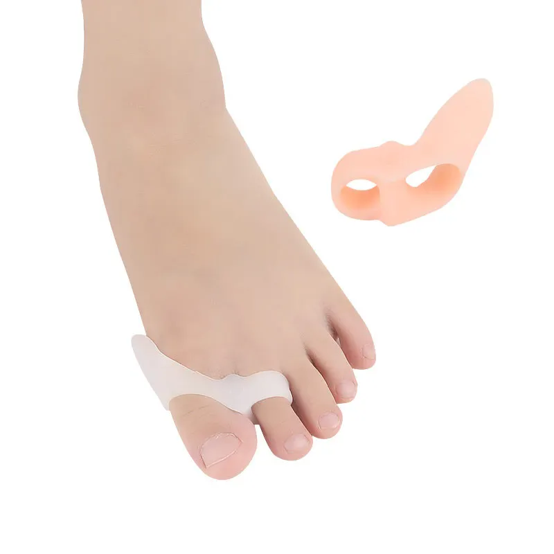 

4pcs=2pairs Gel Children Silicone Protector Hallux Valgus Toe Separator Pedicure Kids Foot Care Bunion Corrector Straightener