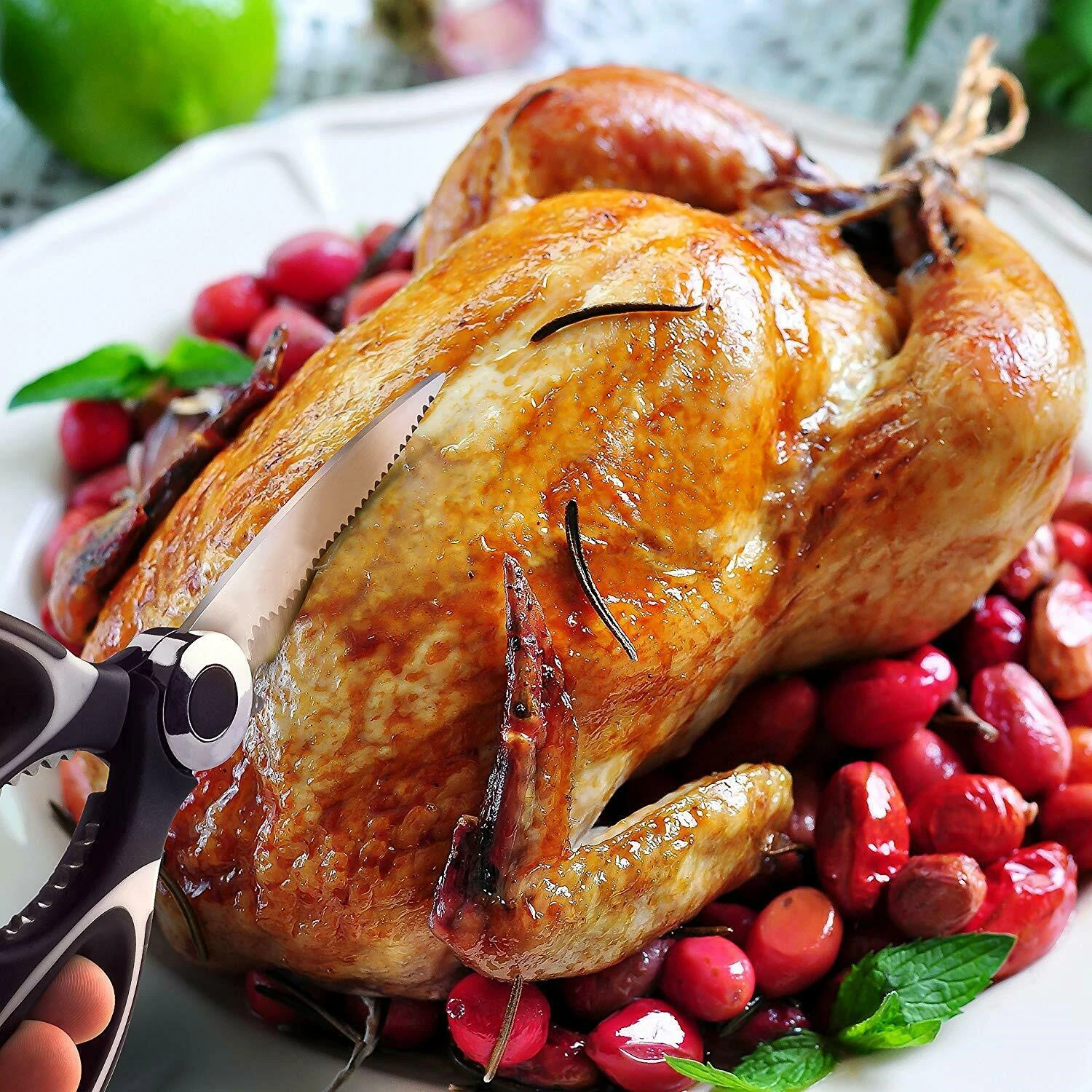 

Kitchen Scissors Heavy Duty Ultra Sharp Premium Multi-Function Cooking Scissors Stainless Steel Meat Poultry Bottle Opener Tools