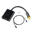 1 м Мини USB цифровой Toslink Волоконно-оптический кабель штекер-штекер с аудио 1 на 2 гнезда сплиттер адаптер Micro Usb кабель