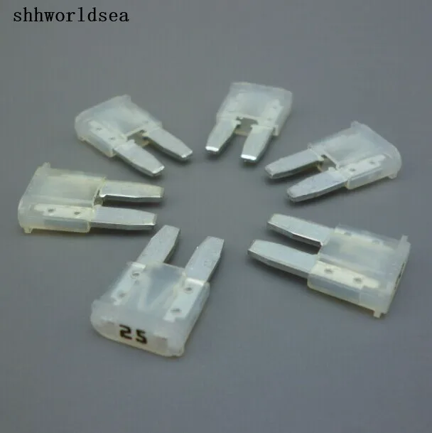 Worldgolden, 100 шт., 8 мм, 25 А, автомобильный мини-предохранитель mocro2, автомобильный предохранитель