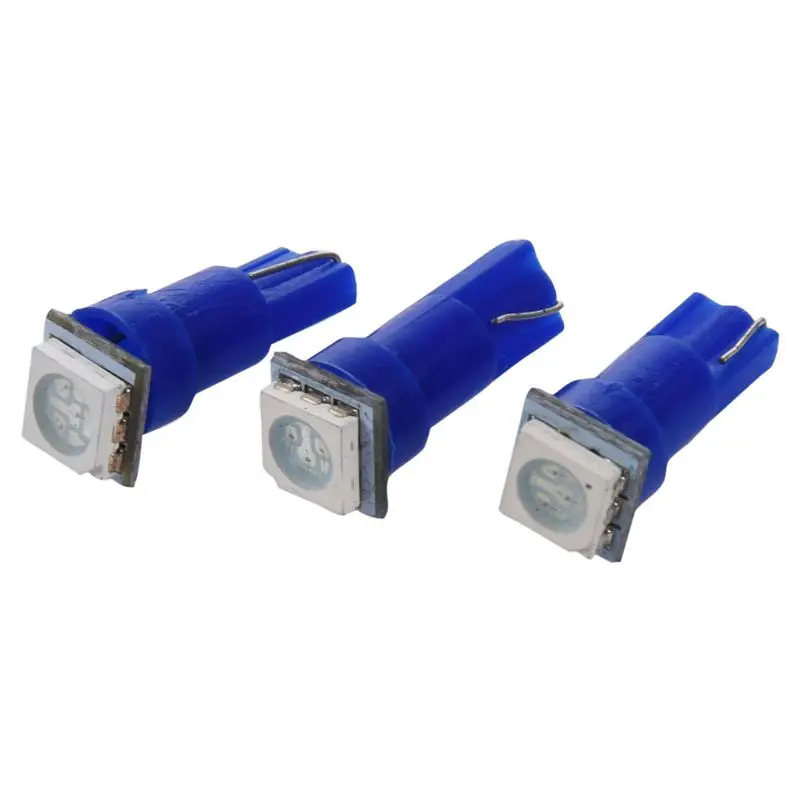 10x T5 286 74 76 приборной панели датчик 0 4 W 1 светодиодный 5050 SMD Speedo Wedge Bulb огни|Передние
