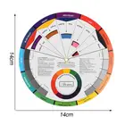 Профессиональный 12 цветная бумага для карт трехуровневый дизайн со смешением цветов колеса Руководство Круглый центральный круг вращается тату для ногтей пигмент