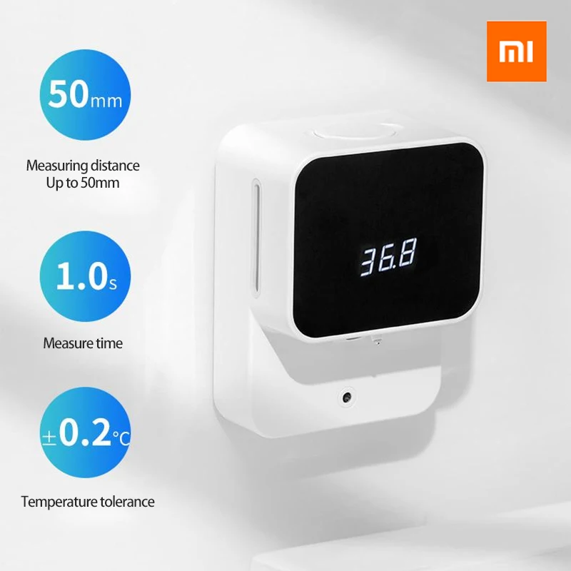 

Настенный дозатор жидкого мыла Xiaomi с дисплеем температуры тела