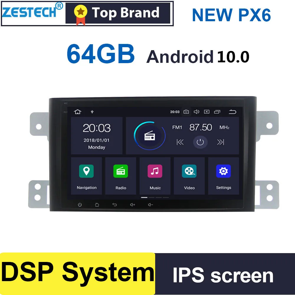 Android 10 GPS Радио автомобильный DVD плеер для Suzuki Grand Vitara 2005 2012 автомобильное головное