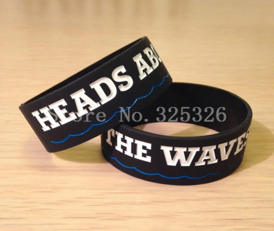 

Custom Silicone Wristbands,Logo Text Emboss Engrave Cheap Gift Wristband, Promotion Gift Silicon Bandgle 202x25x2mm