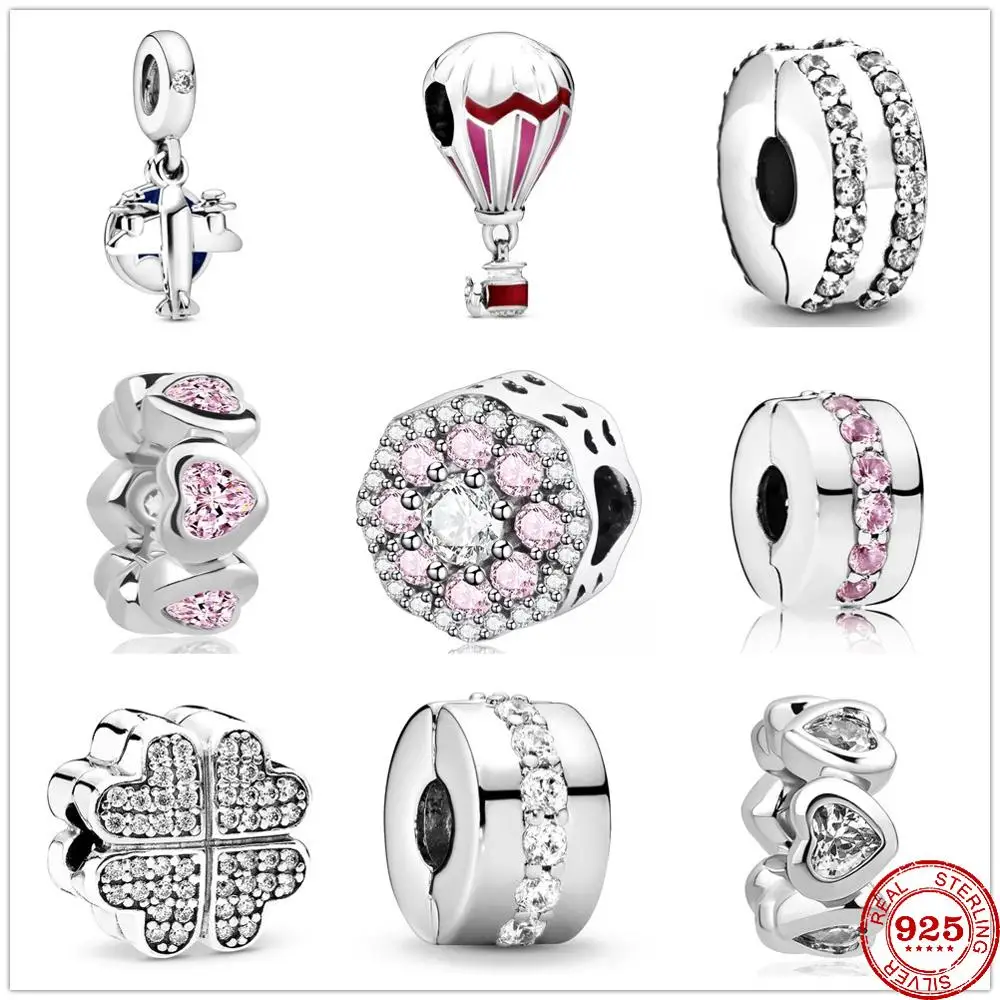 

Hot New Shining Path Petals Of Love Clip Charm Bead Fit Original Charms Silver 925 Bracelet Jewelry For Women DIY Making