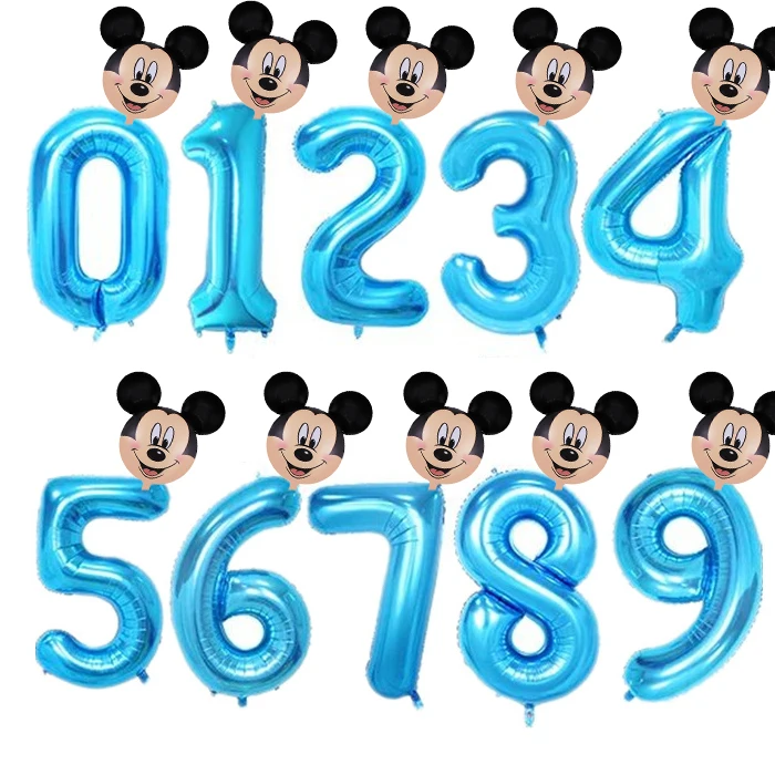 as picture 2pcs 40 дюймов шар с цифрами 1, 2, 3, 4, 5 цифр гелиевые шары из фольги для детского душа 1 день рождения, вечеринки, свадьбы, декоративные шары, принадлежности - Цвет: as picture 2pcs