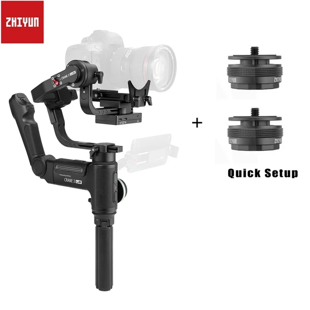 Zhiyun Crane 3 Lab 3-осевой беспроводной ручной стабилизатор ViaTouch для sony A7M3 A7R3, Canon 1DX II 6D, Nikon DSLR - Цвет: Серый