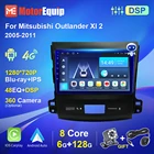 Автомагнитола 2DIN, для Mitsubishi Outlander Xl 2, для Citroen C, Crosser, для Peugeot 4007, Android, GPS, мультимедийный CD-плеер