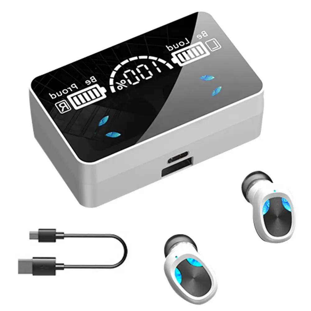 Беспроводные наушники с цифровым дисплеем и поддержкой Bluetooth 5 1 | Электроника