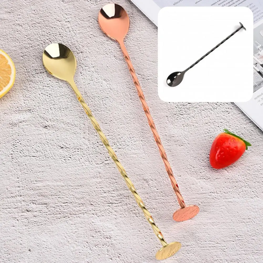 

Ложка, Хорошая нержавеющая многоразовая ложка для смешивания напитков