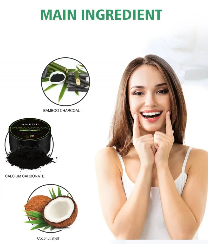 Натуральный активированный уголь бамбуковый порошок для отбеливания зубов