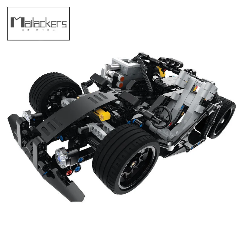 Mailackers черный картинг модель строительные блоки технические кирпичи сборка