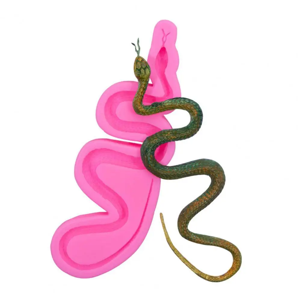 

Новая силиконовая форма в форме змеи, креативная Гибкая форма для мастики на Хэллоуин, украшение для кружева, товары для дома