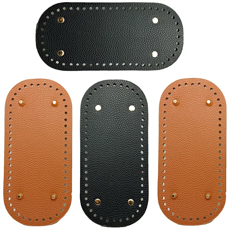 

Fashion Suit Weaving DIY Accessories Women's New Manual Material High Quality Leather Handmade HandBag Bottom Litchi Pattern