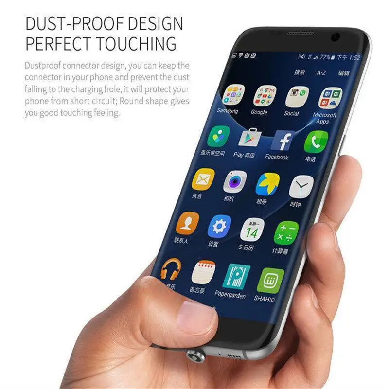 Micro USB/type C/iOS быстрое зарядное устройство магнитный кабель для Android Sumsung Galaxy S9/S9 Plus