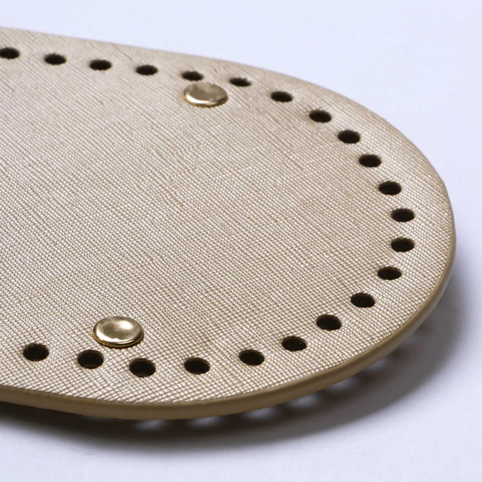 Круглая кожаная Нижняя накладка овальное длинное дно для вязаных сумок