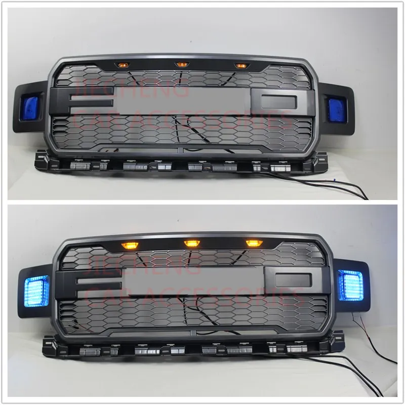 Модифицированная Передняя гоночная решетка RAPTOR GRILL BUMPER MESH накладка маска гриль подходит для FOT F-150 F150 автомобильные аксессуары для пикапа