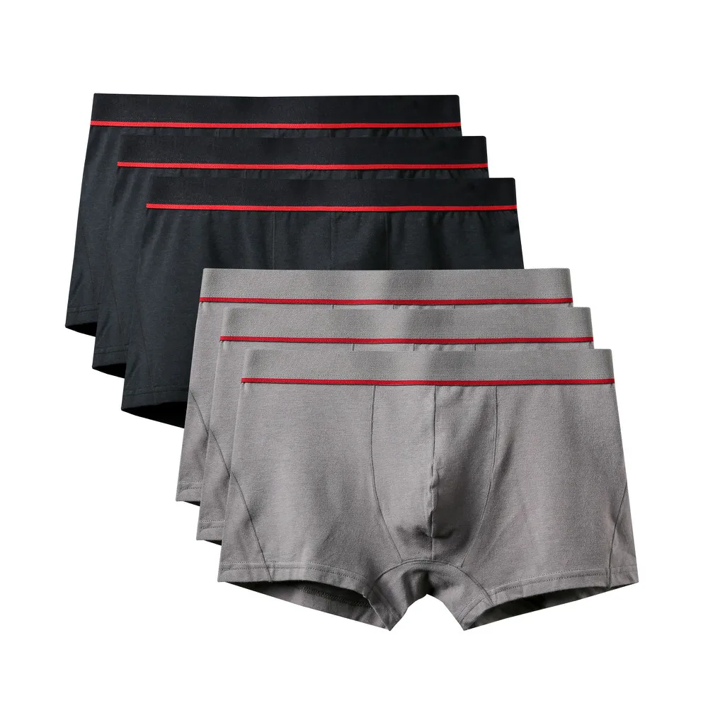 6Pcs A0582 Mix A22 6 шт./лот, новинка, высокое качество, Mr трусы, модные, сексуальные, брендовые, U выпуклые трусы, мужские, размера плюс, боксеры, шорты, большой размер, нижнее белье - Цвет: 6Pcs A0582 Mix A22