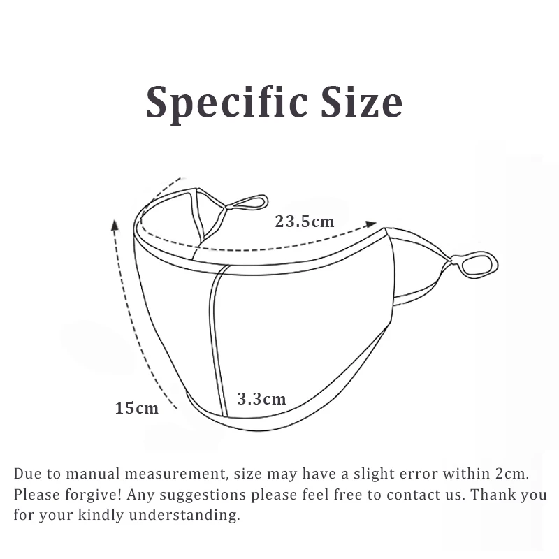 

Hango Summer Mask for Protection Silk Cotton Masks with Filter Pocket Washable Protective Mask Fashion Women Mouth Caps Reusable