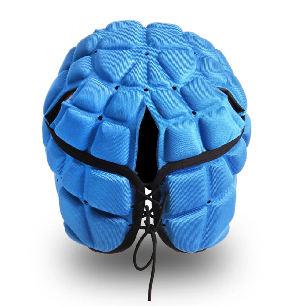 

Fashion Crashproof Helmet Durable Protective Hat for Football Goalie Hockey Rugby Roller Skating (Blue Free Size)