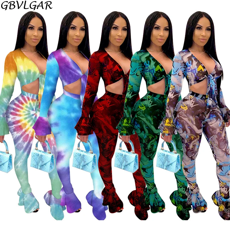 

Женский комплект из двух предметов, укороченный топ, леггинсы для бега, костюм, сетчатый, прозрачный, галстук, рисунок в виде листа, сексуаль...