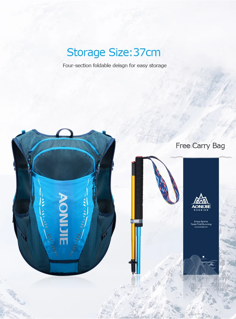 

2PCS AONIJIE E4201 Pole Folding Ultralight Quick Lock Trekking Poles Race Running Walking Stick Carbon Fiber Hiking Pole EVA