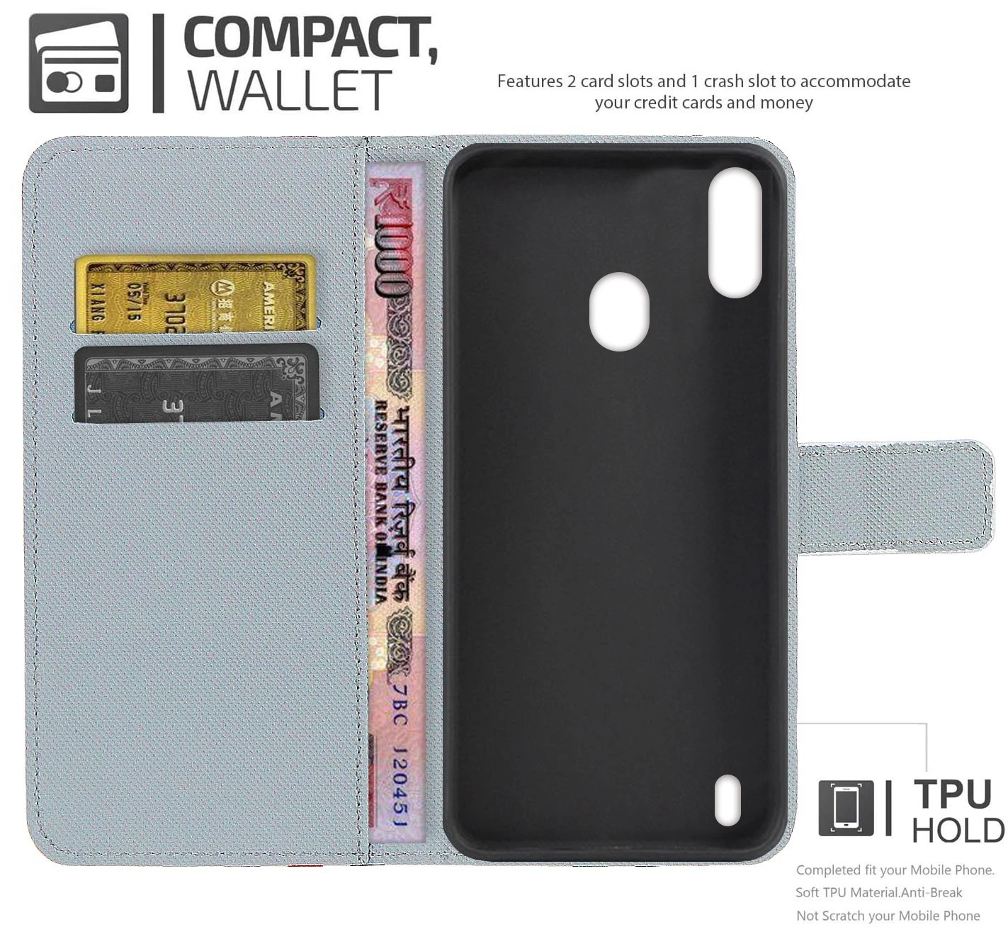 Кожаный чехол-бумажник с рисунком и карманом для карт чехол BQ Aquaris M5 U U2 Lite V X X5 Pro Plus