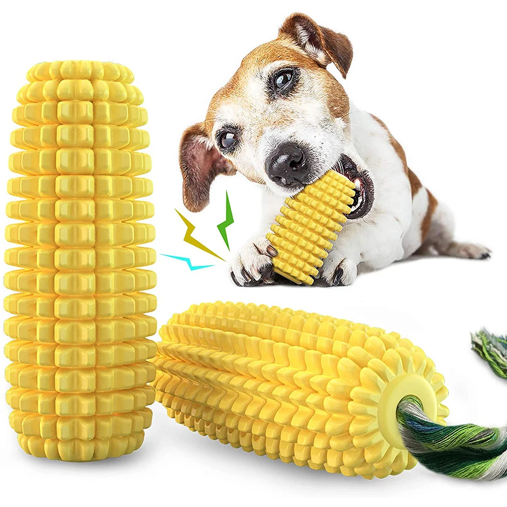 

Dog Chew Toys Puppy Toothbrush Clean Teeth Interactive Corn Toys Dog Toys Aggressive Chewers Small Meduium Large Breed