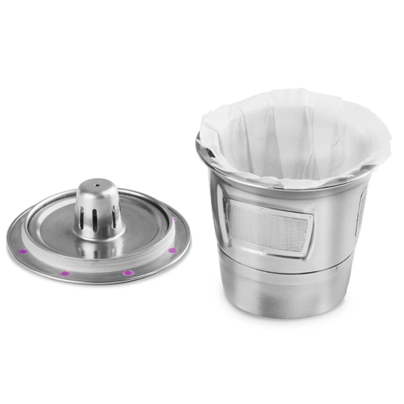Tazas reutilizables para cerveceros Keurig, filtro de caf&eacute; recargable Universal, filtro de malla de acero inoxidable-1