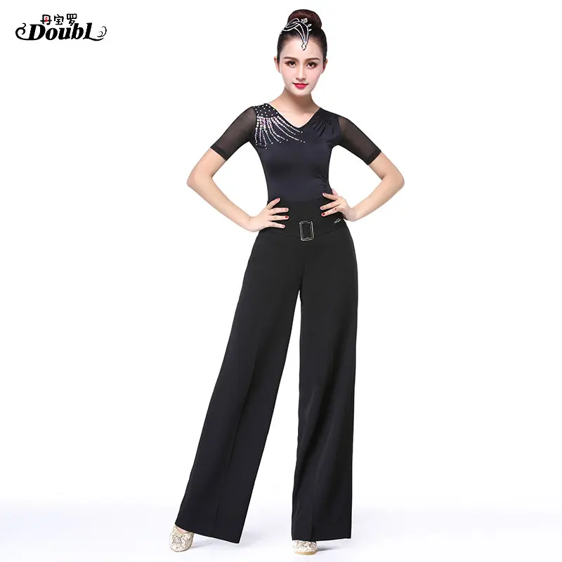 Женские брюки для занятий вальсом обтягивающие новые тонкие штаны бальных