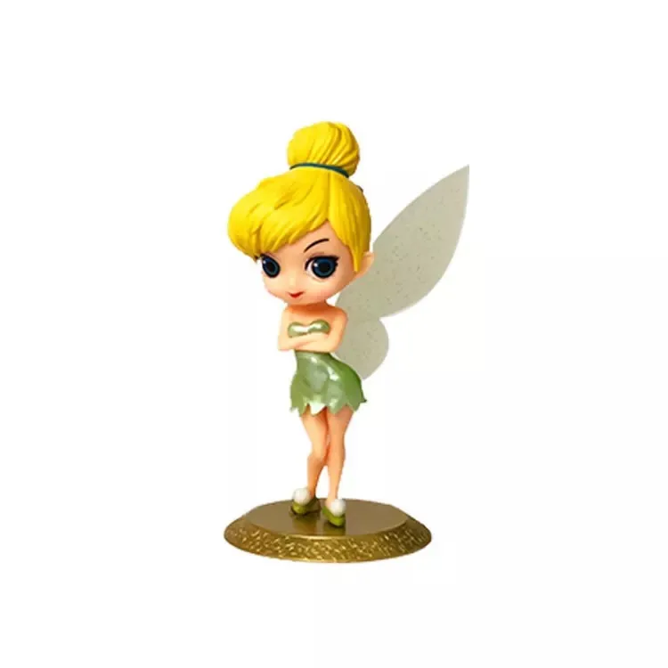Tinker Bell-Gold Белоснежка Маленькая Принцесса Русалочка Алиса торт топперы для девочек день рождения праздничное украшение торта фигурка игрушки Tinkerbell фигурка куклы - Цвет: Tinker Bell-Gold