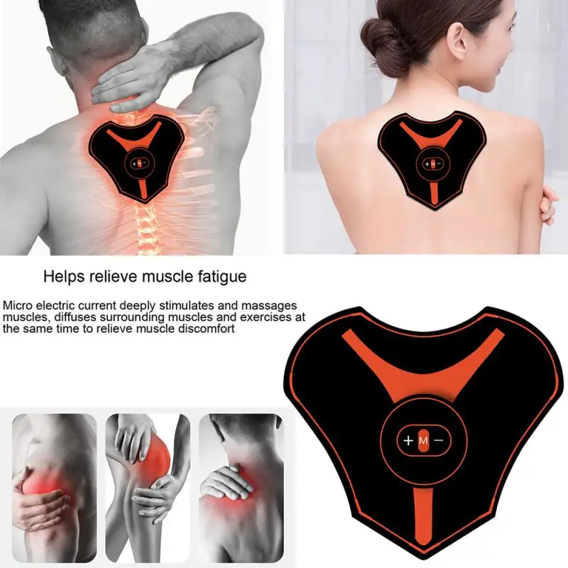 

Электрический массажер для спины и шеи, стимулятор мышц, терапия, предотвращает распухание плеч, шейный, защита шеи, облегчение боли в мышца...