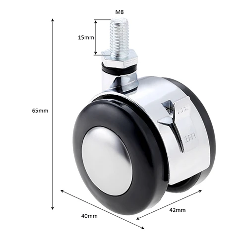 

Скользящие ролики для мебели 8 мм/10 мм