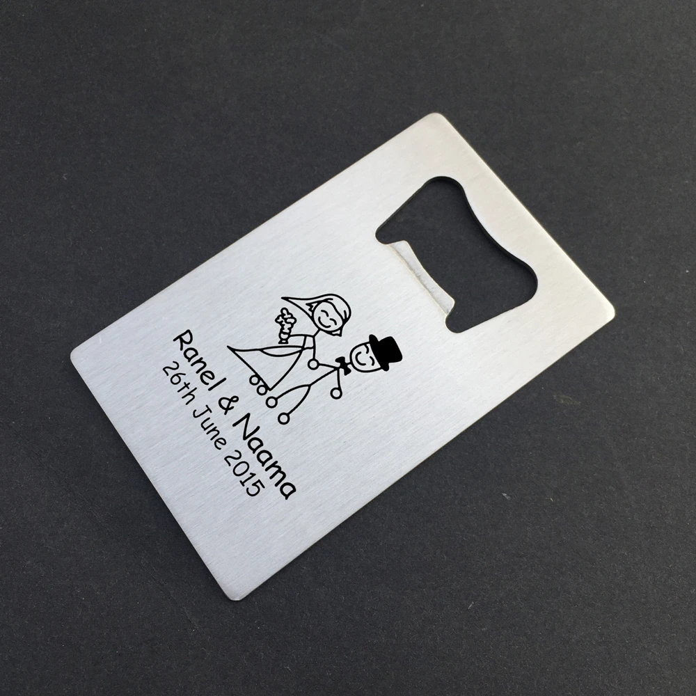 100 шт. Пользовательский логотип именная печать Персонализированная Свадебная